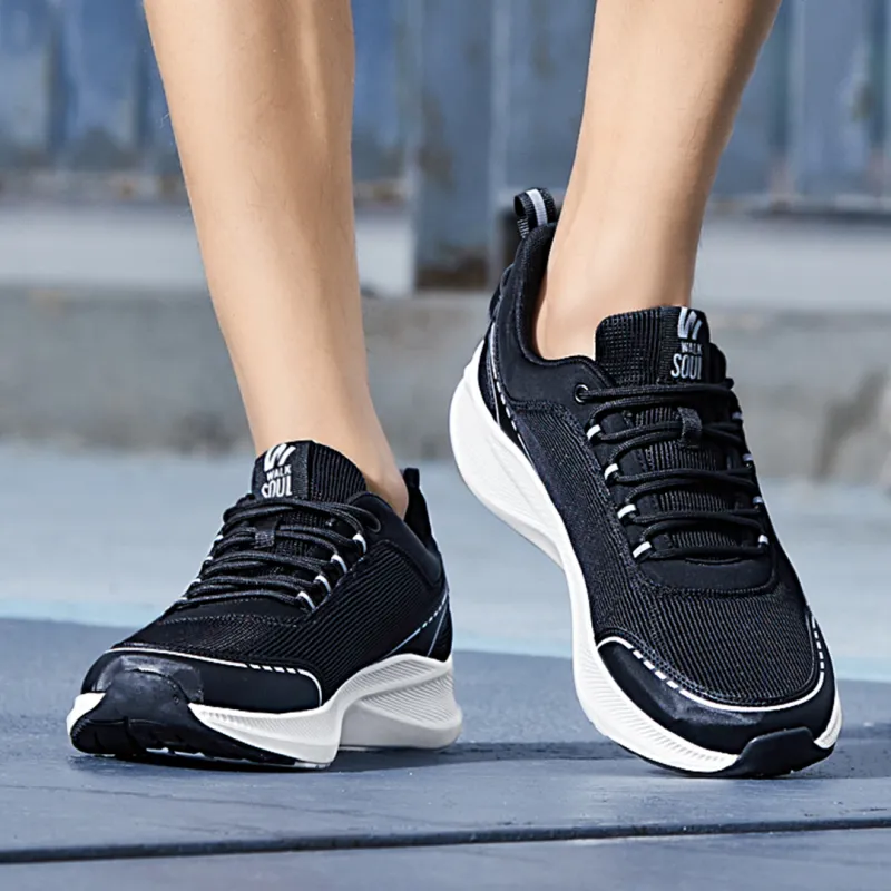 WALK SOUL Cushioning Coverage Rebound Wear-Resistant Lightweight Breathable Low-Top Running Shoes Men's-10