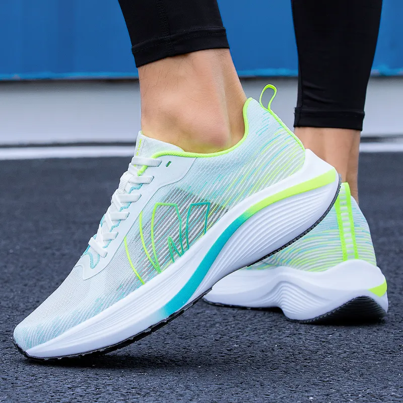 WALK SOUL Cushioning Coverage Rebound Wear Resistant Lightweight Breathable Slip Resistant Low Top Running Shoes Unisex-13