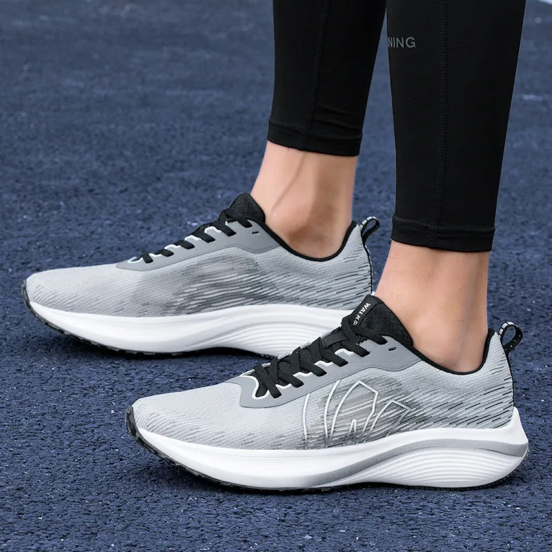 WALK SOUL Cushioning Coverage Rebound Wear Resistant Lightweight Breathable Slip Resistant Low Top Running Shoes Unisex-4