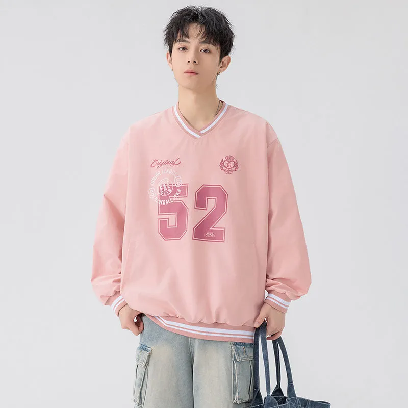M MAICCO Sweatshirt Unisex Black/Burgundy Red/Sky Blue/Oat Gray/Peach Pink/Haze Blue-12