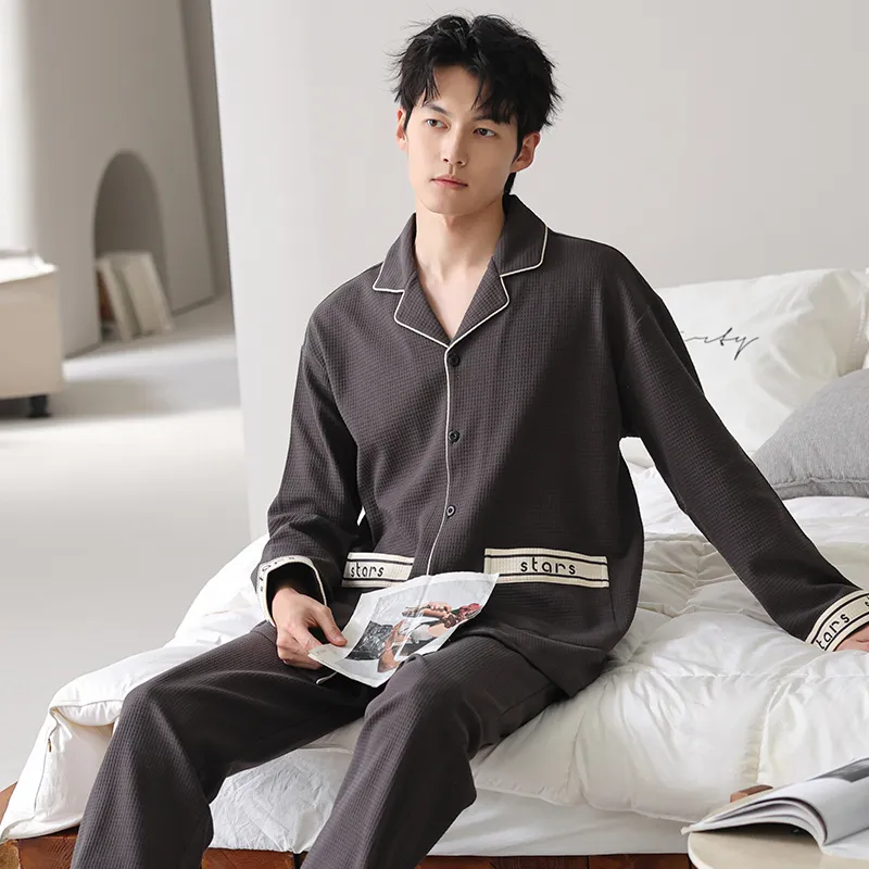 O'MESIK Pajama Set Men's Gift Box Set Black-3