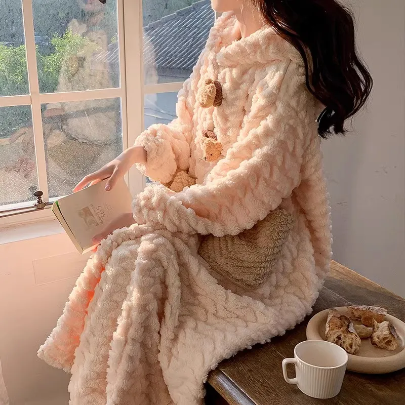 O'MESIK Pajama Set Women's Apricot-4
