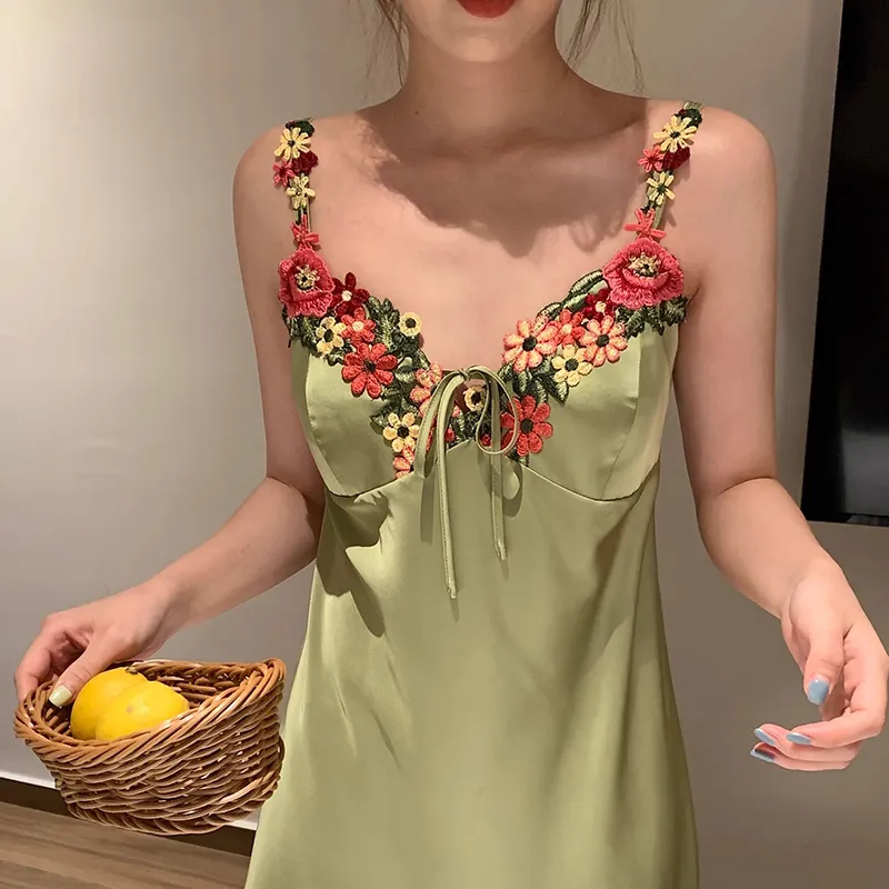 O'MESIK Nightgown Women's Green-6