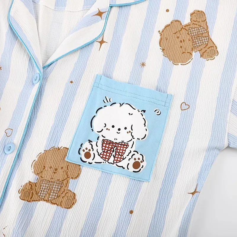 O'MESIK Pajama Set Women's Gift Box Set Blue-2