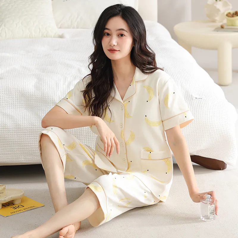 O'MESIK Pajama Set Women's Yellow-4