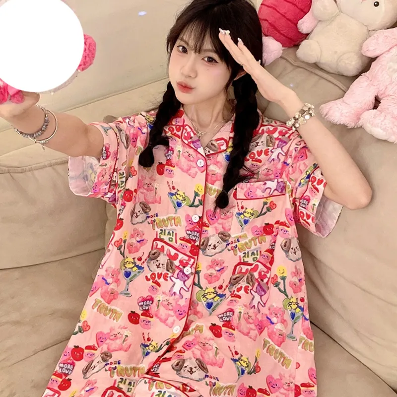 O'MESIK Pajama Set Women's Pink-2