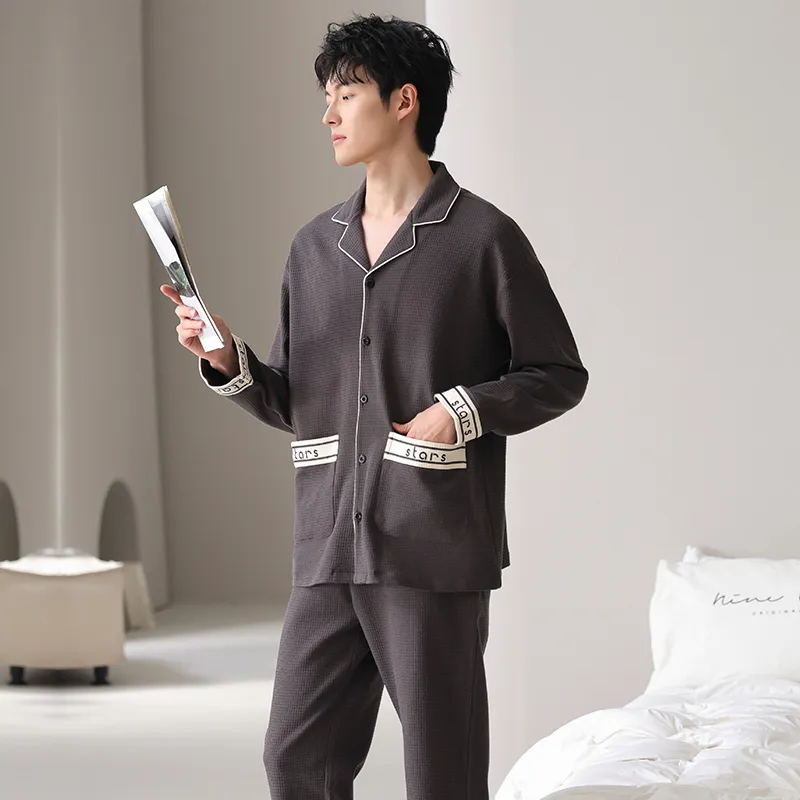 O'MESIK Pajama Set Men's Gift Box Set Black-5