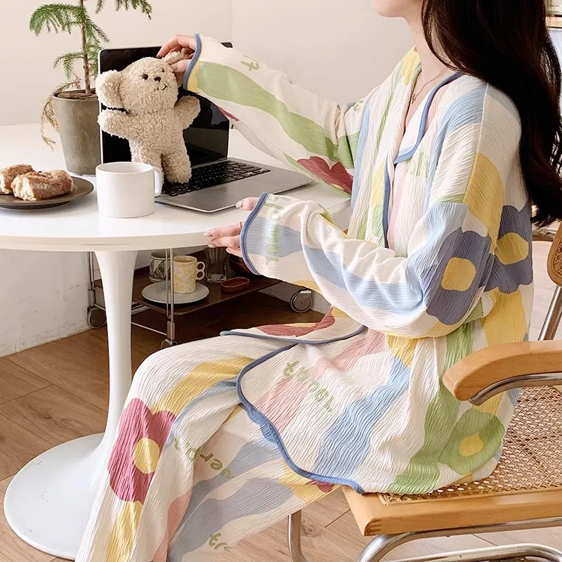 O'MESIK Pajama Set Women's Floral-4