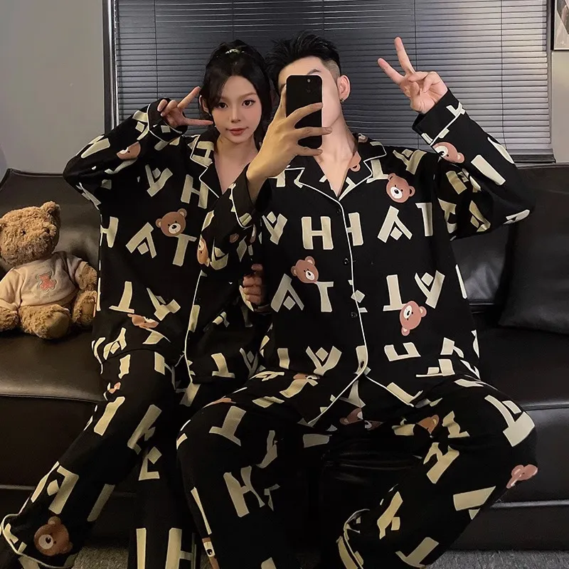 O'MESIK Pajama Set Unisex Black-5
