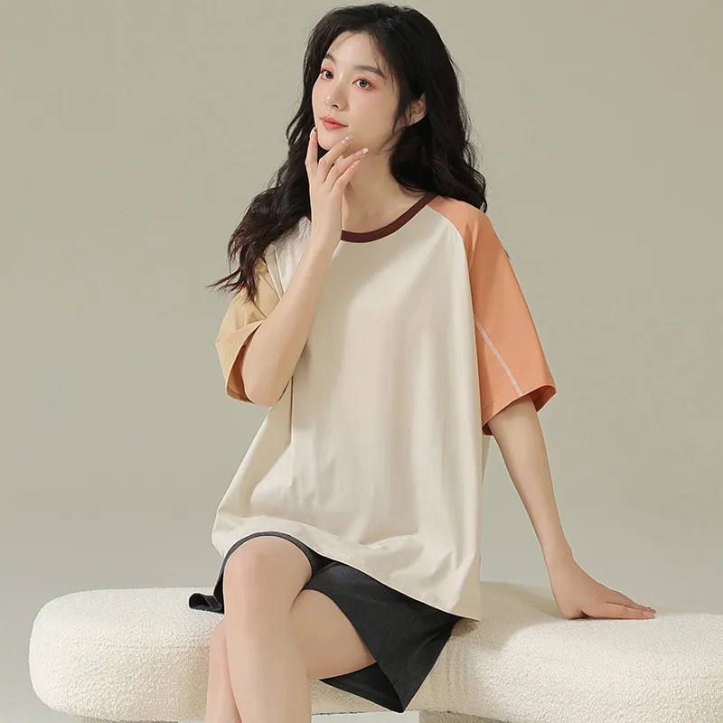 O'MESIK Pajama Set Women's Apricot-3