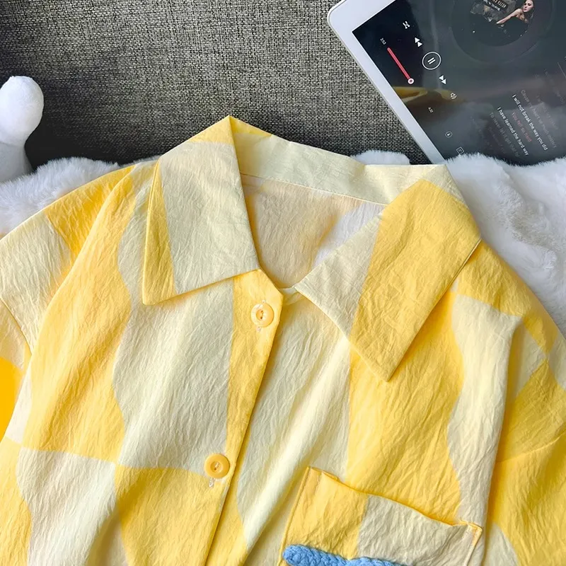 O'MESIK Pajama Set Women's Yellow-4