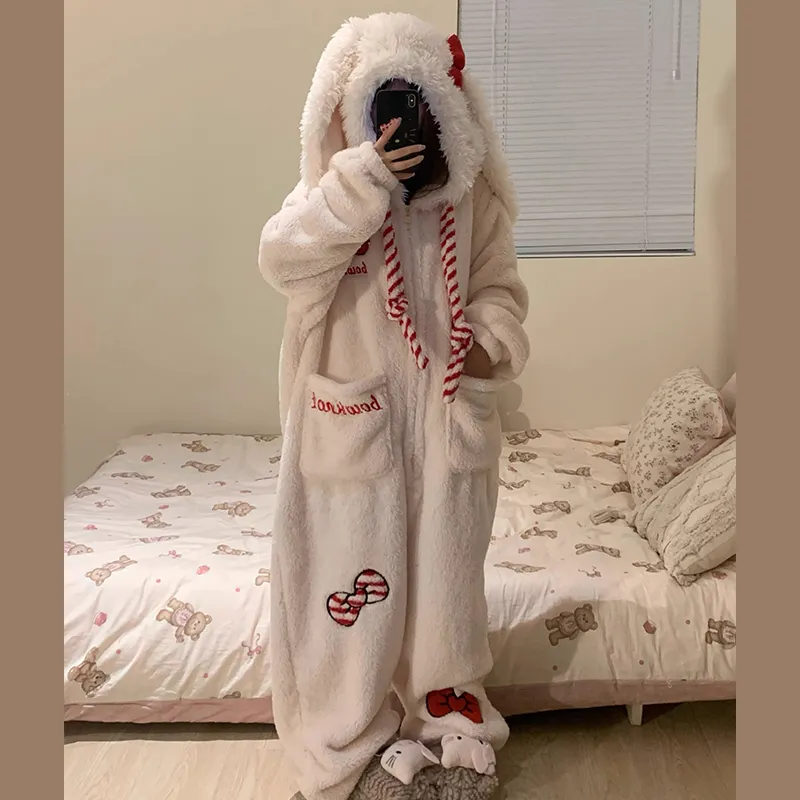 O'MESIK Home Onesies Women's White-2