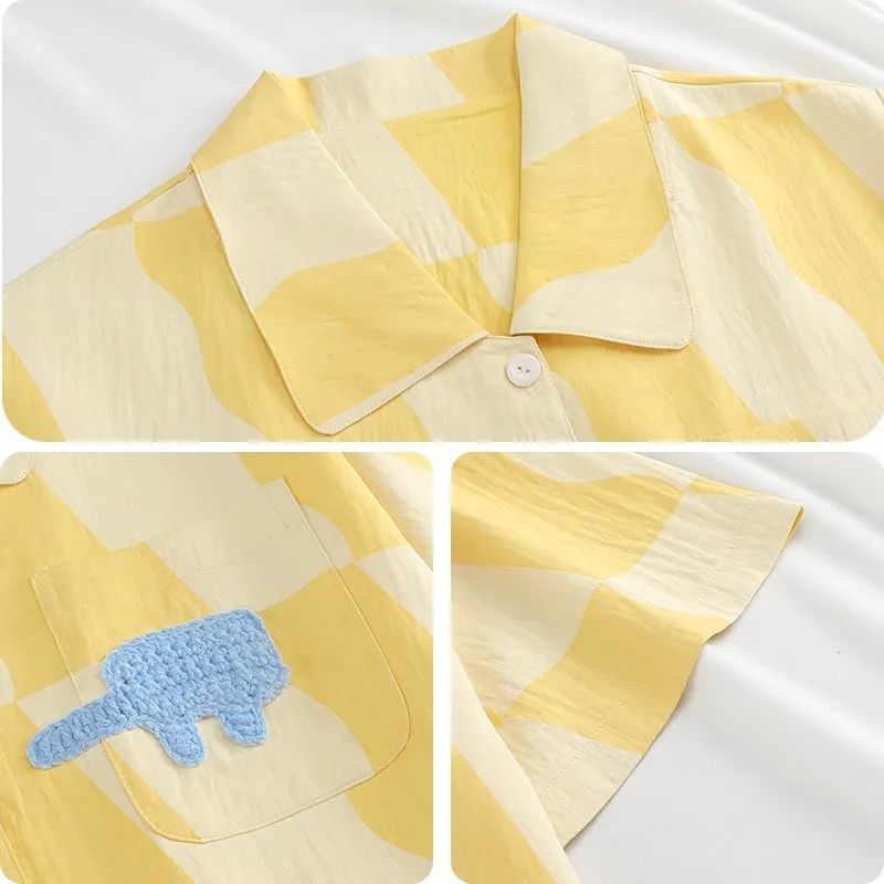 O'MESIK Pajama Set Women's Yellow-2