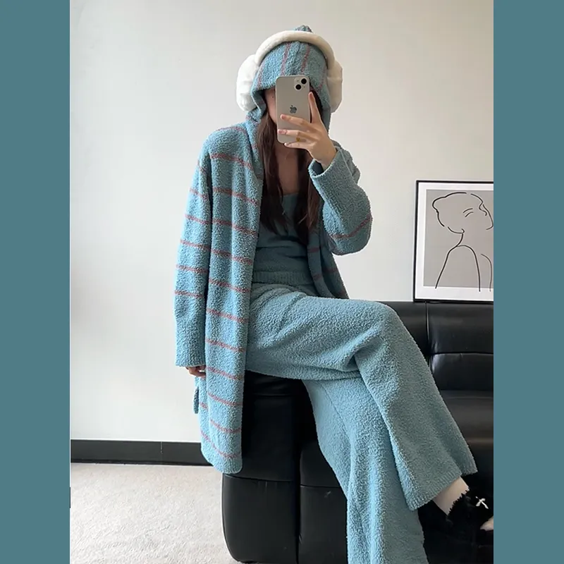 O'MESIK Pajama Set Women's Blue-3