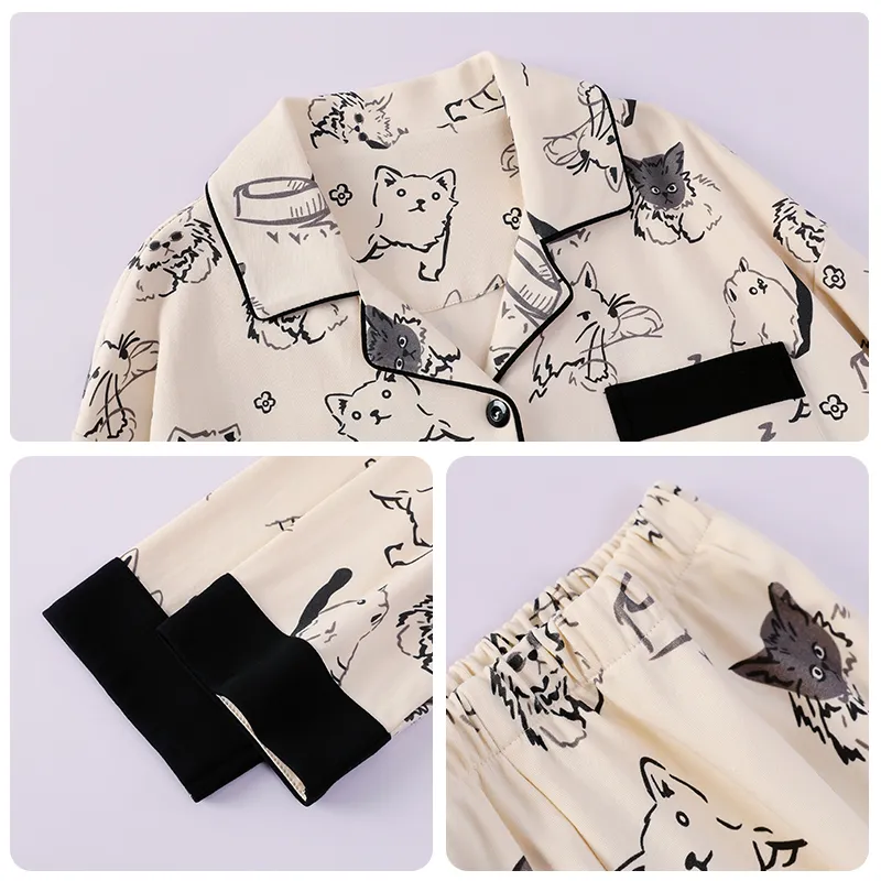 O'MESIK Pajama Set Women's Apricot-2