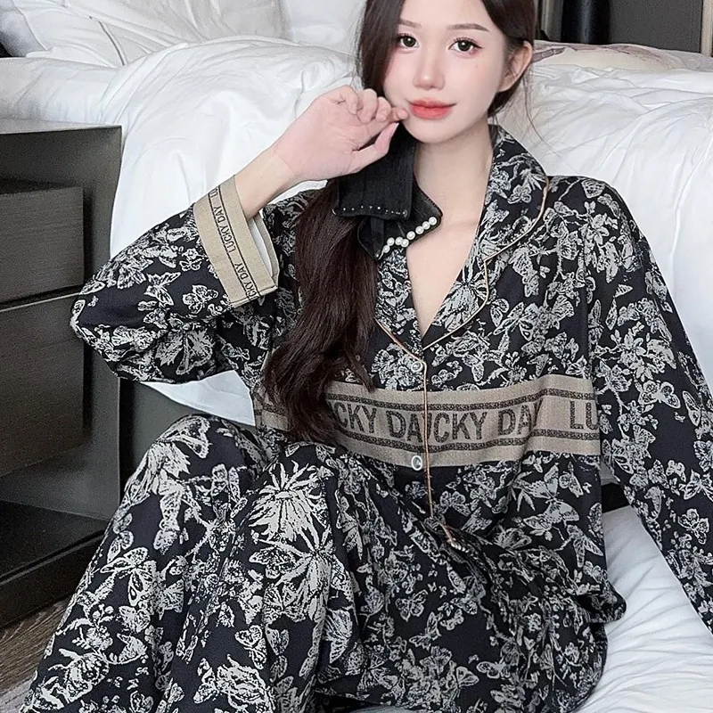 O'MESIK Pajama Set Women's Black-5