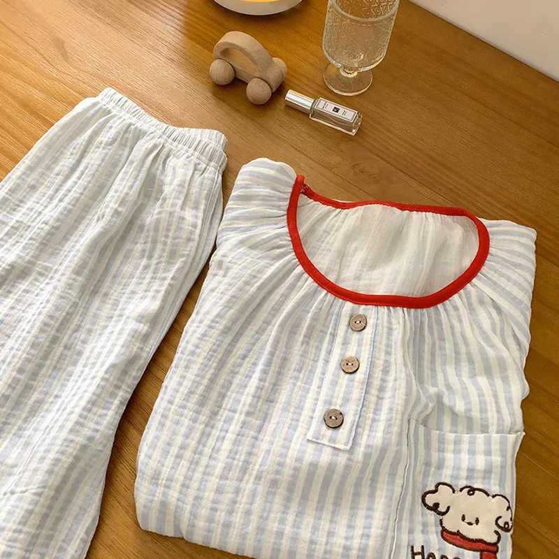 O'MESIK Pajama Set Women's Blue-4