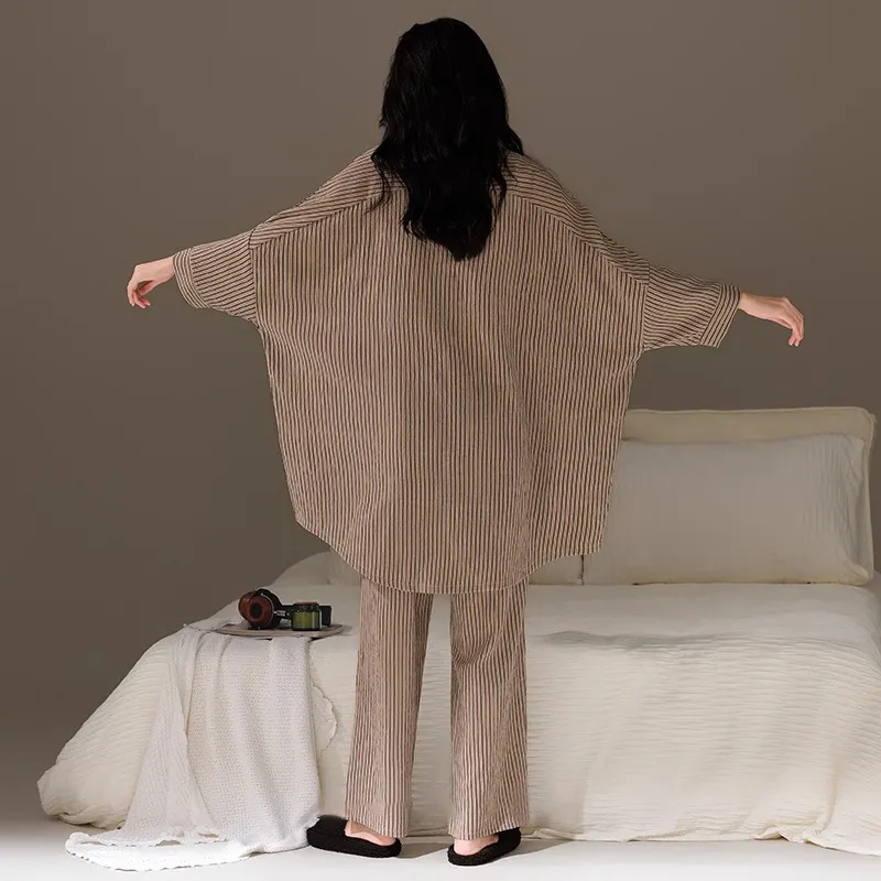 O'MESIK Pajama Set Women's Brown-3
