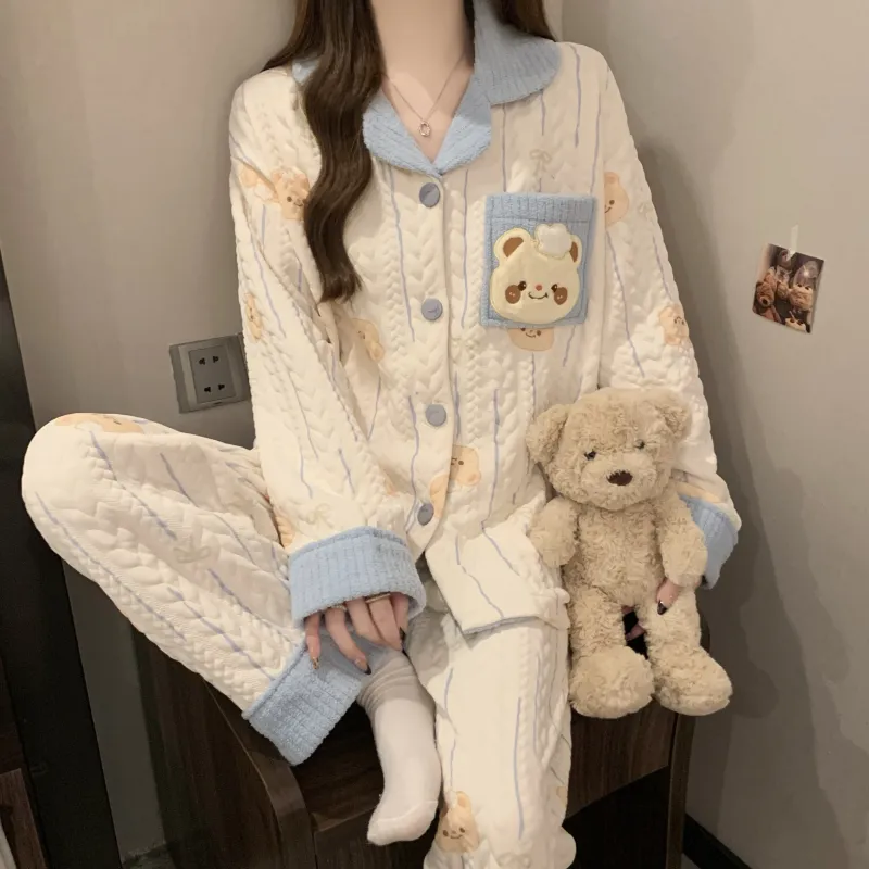 O'MESIK Pajama Set Women's Apricot-3