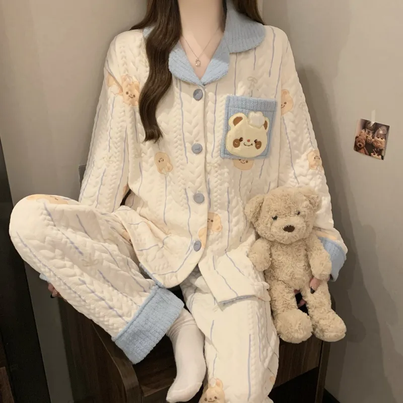 O'MESIK Pajama Set Women's Apricot-4