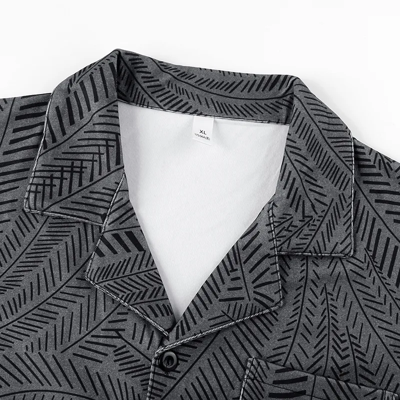 O'MESIK Pajama Set Men's Dark Gray-2