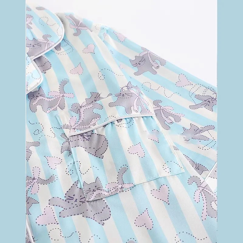 O'MESIK Pajama Set Women's Blue-2