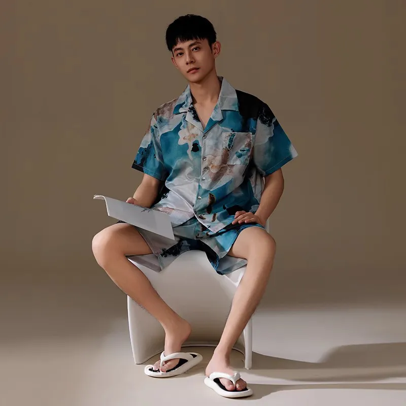 O'MESIK Pajama Set Men's Image Color-4
