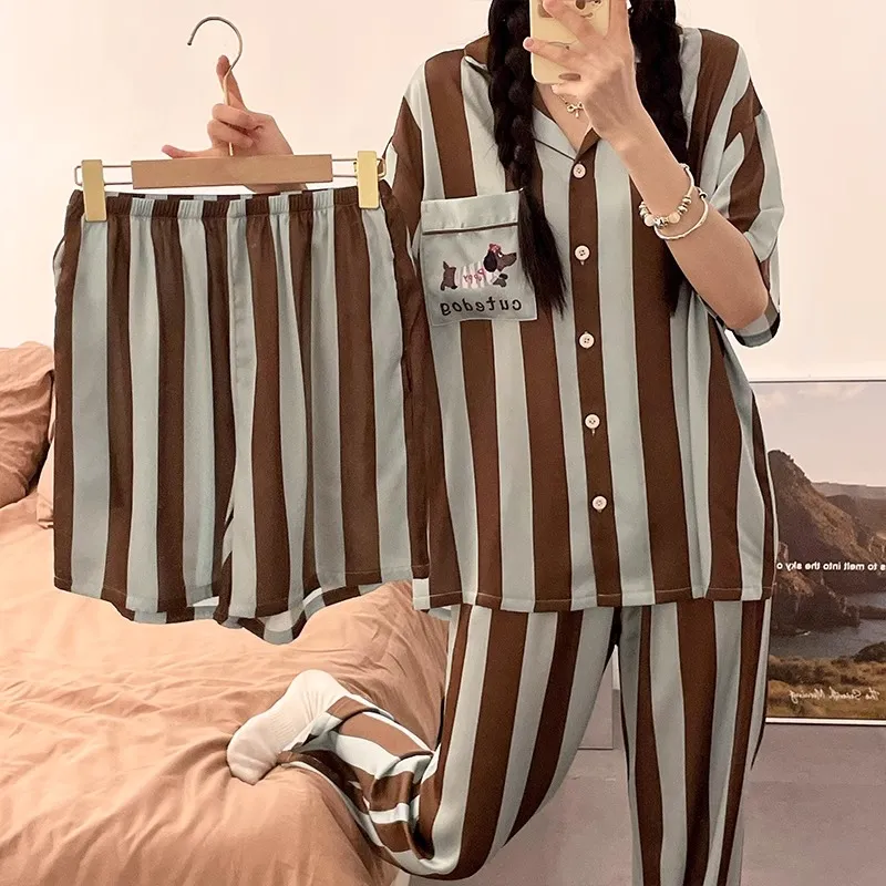 O'MESIK Pajama Set Women's Blue-4
