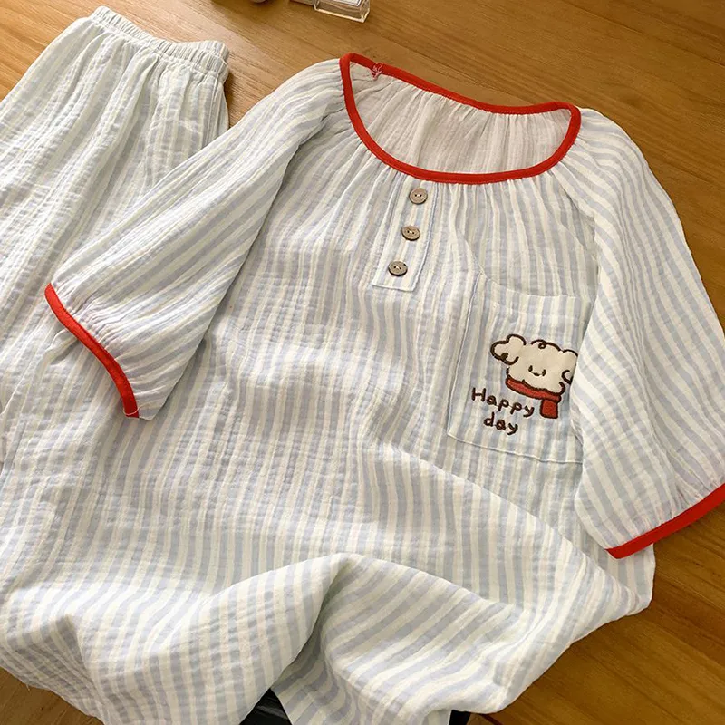 O'MESIK Pajama Set Women's Blue-3