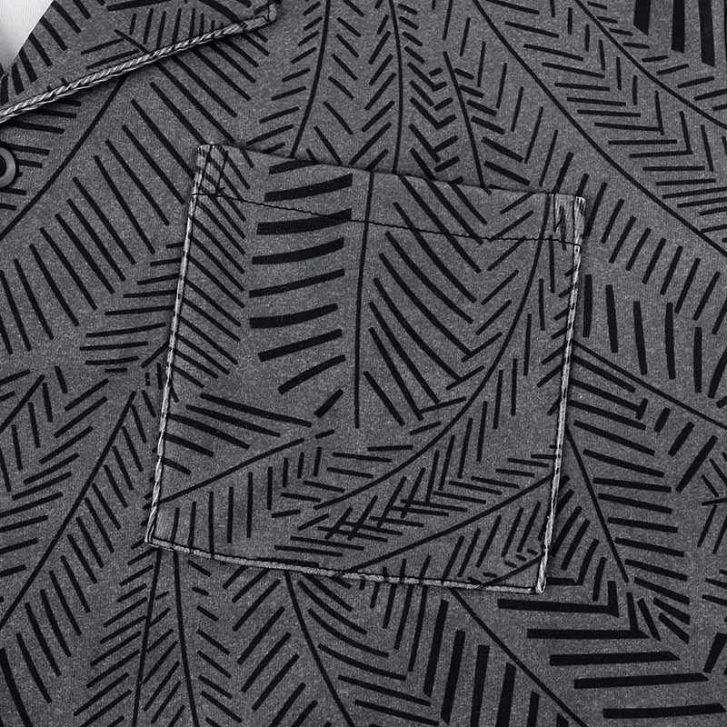 O'MESIK Pajama Set Men's Dark Gray-3