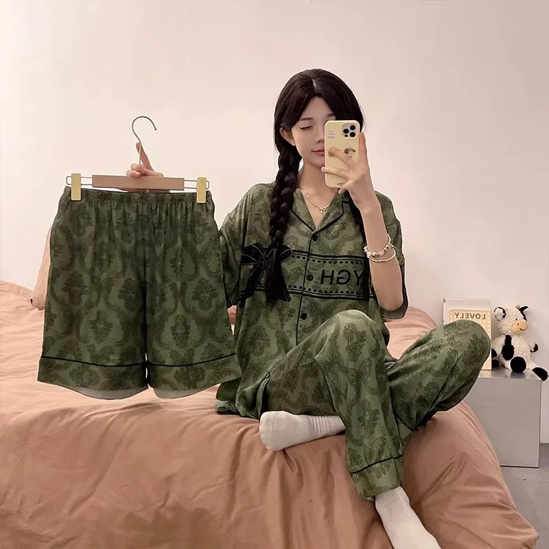 O'MESIK Pajama Set Women's Green-4
