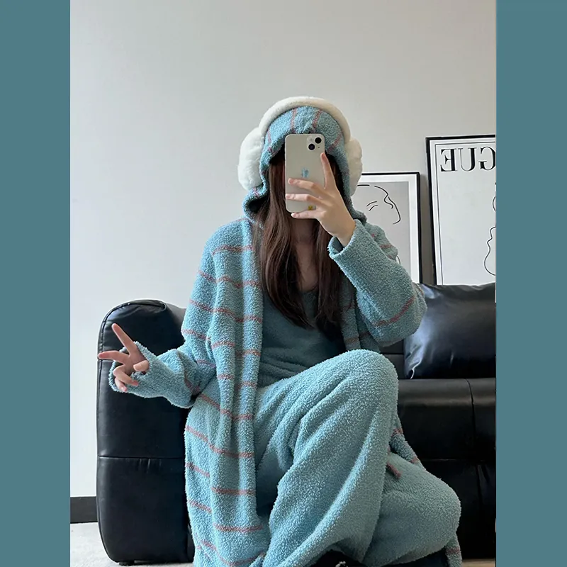 O'MESIK Pajama Set Women's Blue-2