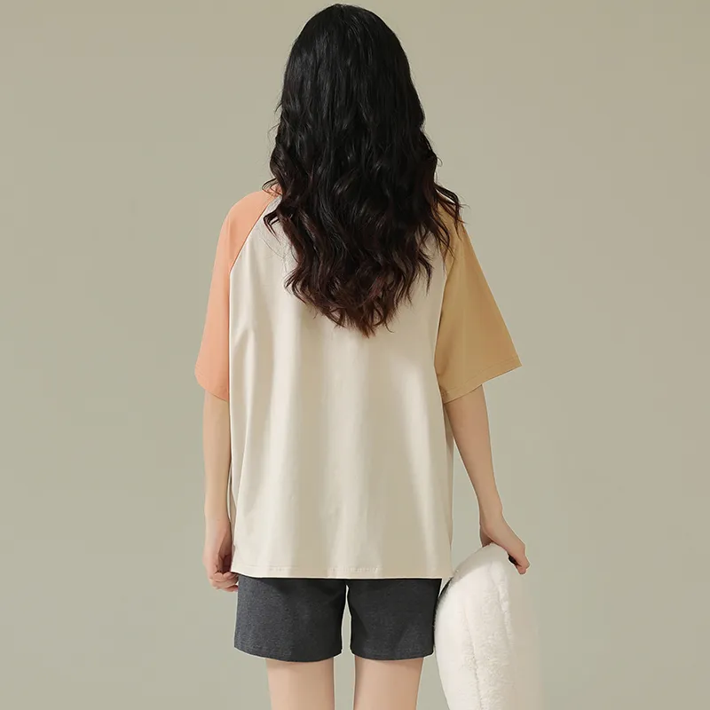 O'MESIK Pajama Set Women's Apricot-6