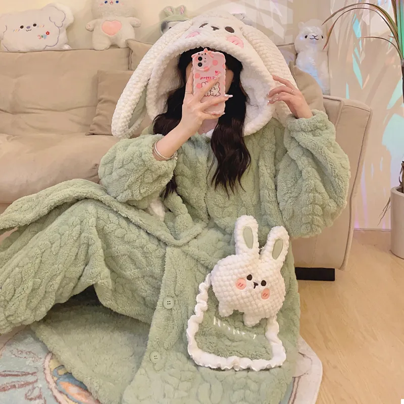 O'MESIK Pajama Set Women's Green-4