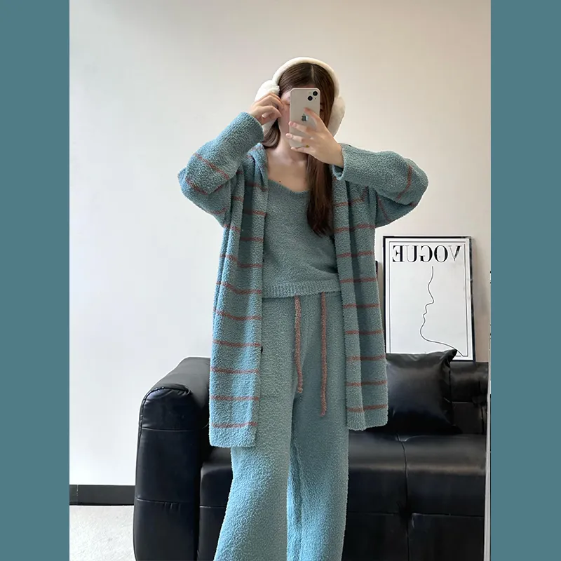 O'MESIK Pajama Set Women's Blue-5