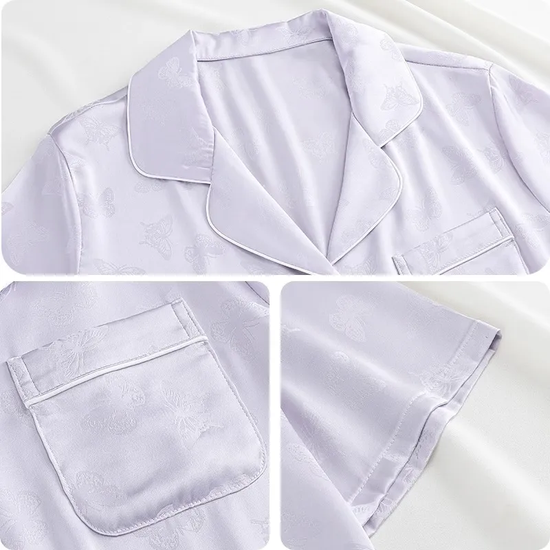 O'MESIK Pajama Set Women's Purple-3