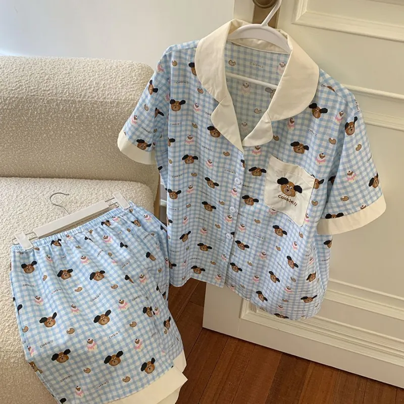 O'MESIK Pajama Set Women's Blue-5
