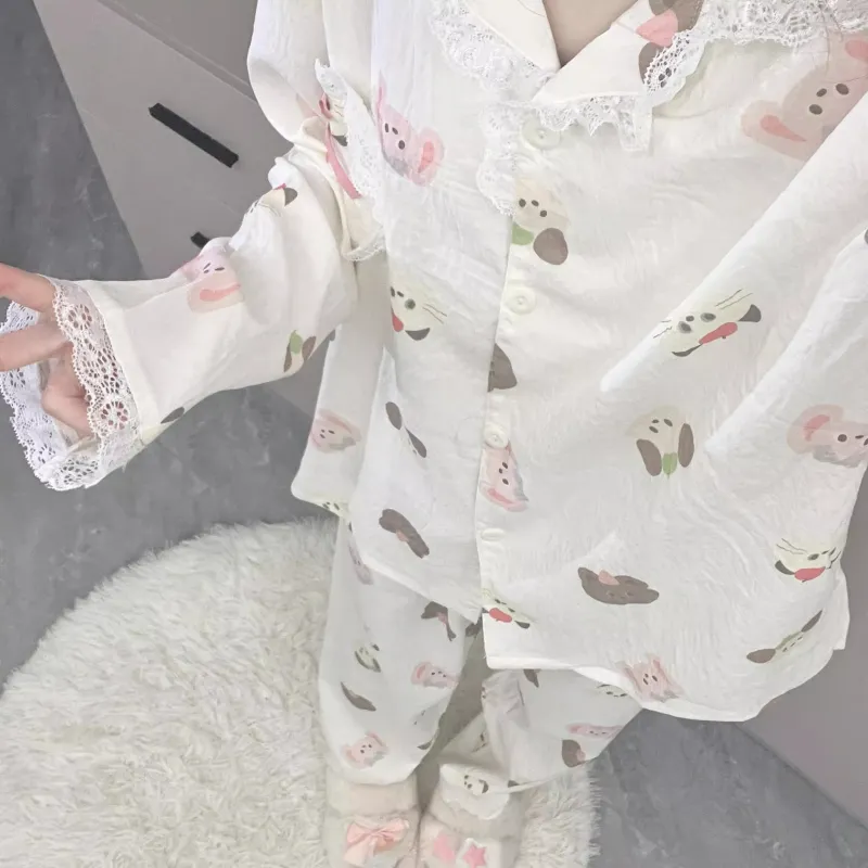 O'MESIK Pajama Set Women's Apricot-6