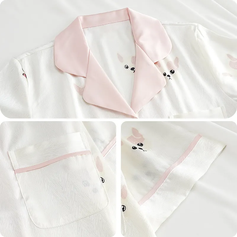 O'MESIK Pajama Set Women's Ivory-3