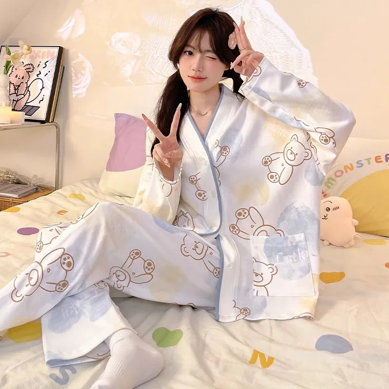 O'MESIK Pajama Set Women's Gift Box Set White-4