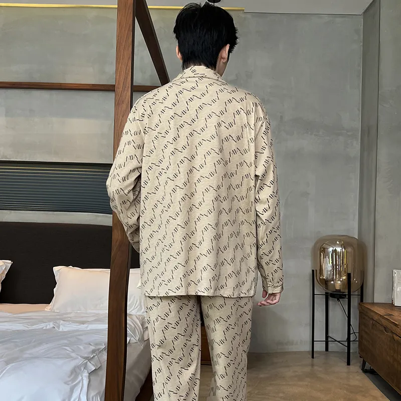 O'MESIK Pajama Set Men's Apricot-6