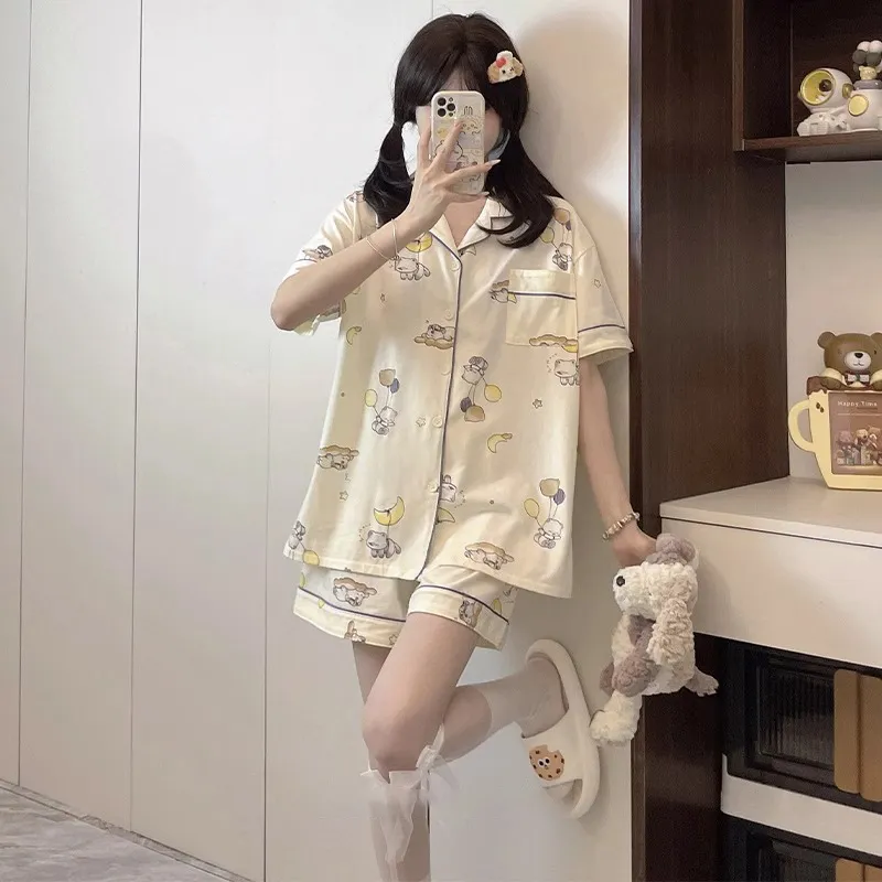 O'MESIK Pajama Set Women's Custard-4