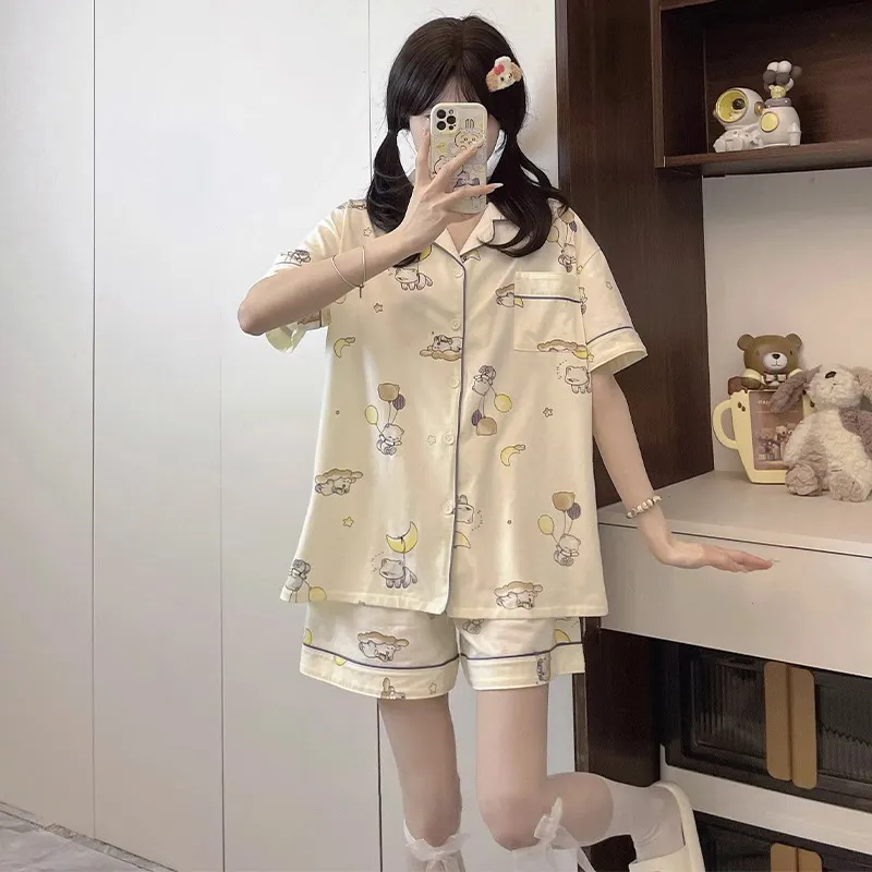 O'MESIK Pajama Set Women's Custard-3