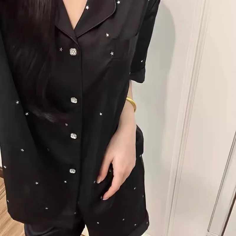 O'MESIK Pajama Set Women's Black-2