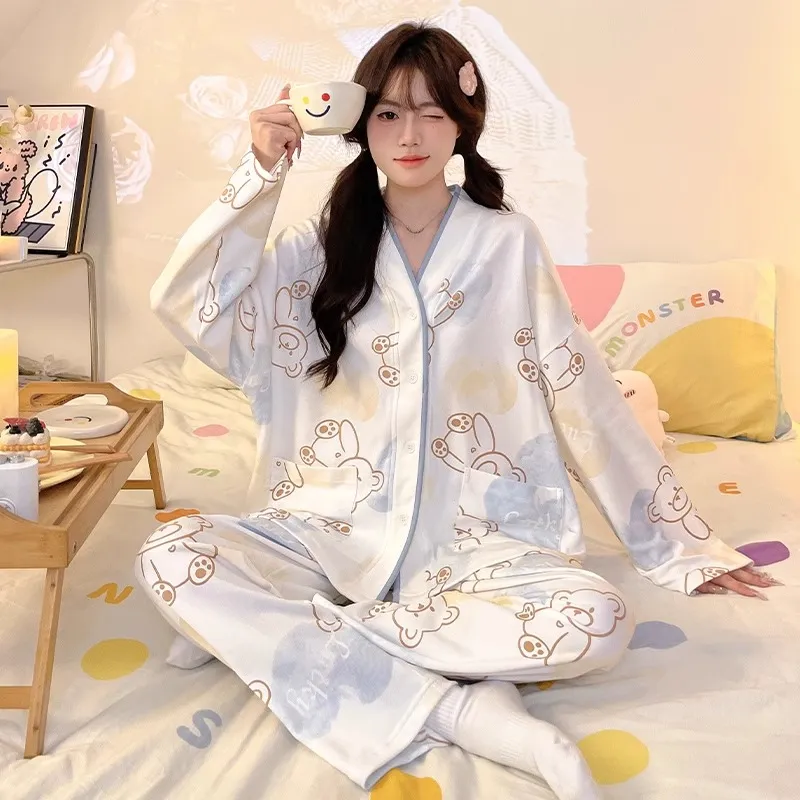 O'MESIK Pajama Set Women's Gift Box Set White-2