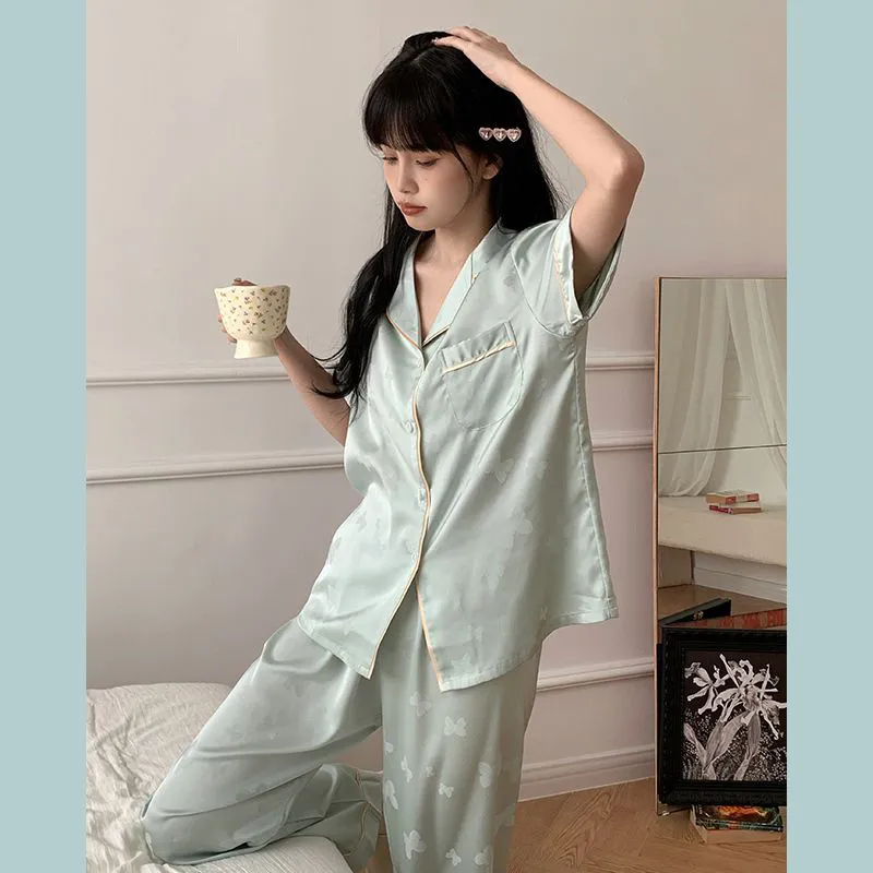 O'MESIK Pajama Set Women's Blue-4