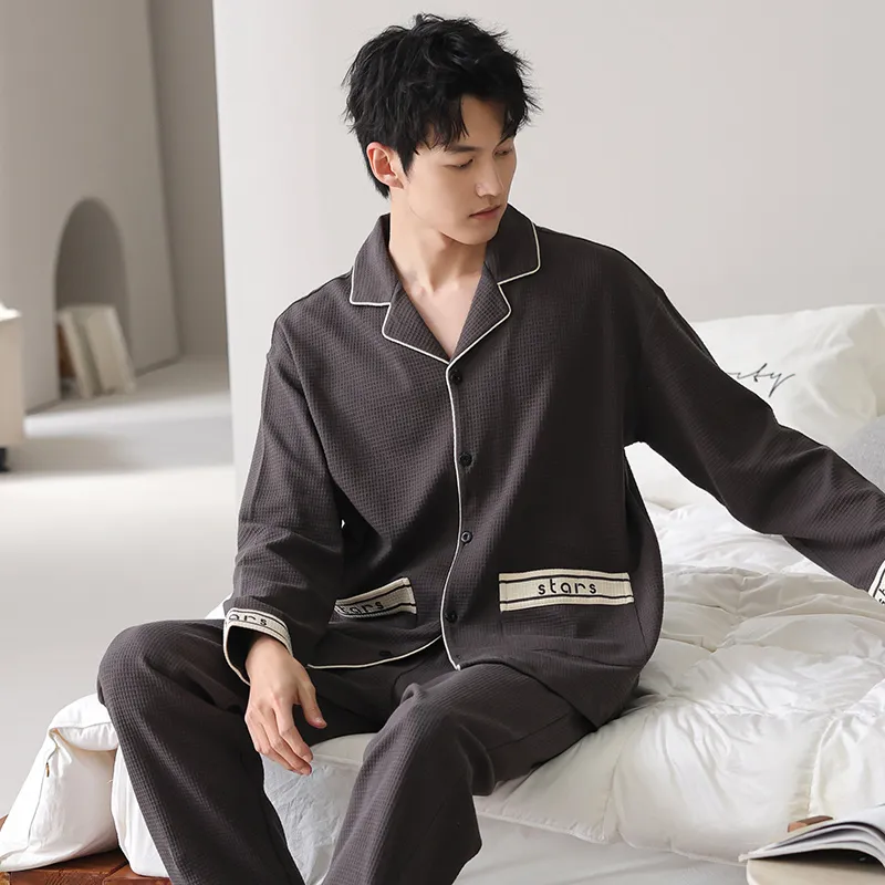 O'MESIK Pajama Set Men's Gift Box Set Black-2