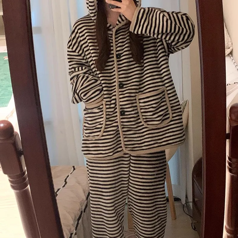 O'MESIK Pajama Set Women's Brown-3