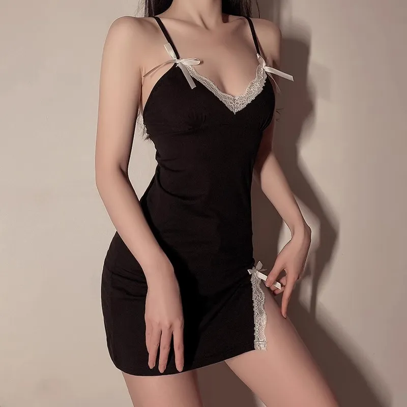 O'MESIK Nightgown Women's Gift Box Set Black-2