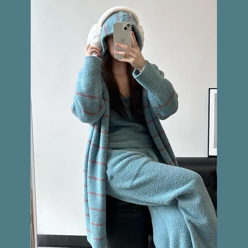 O'MESIK Pajama Set Women's Blue-4